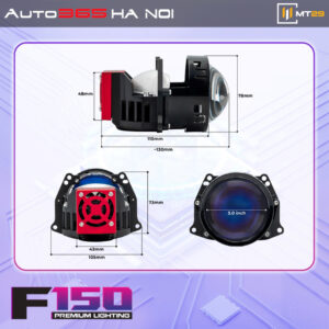 Tổng kích thước nhỏ gọn, Bi LED Titan Moto F150 tương thích cho nhiều dòng xe máy và ô tô