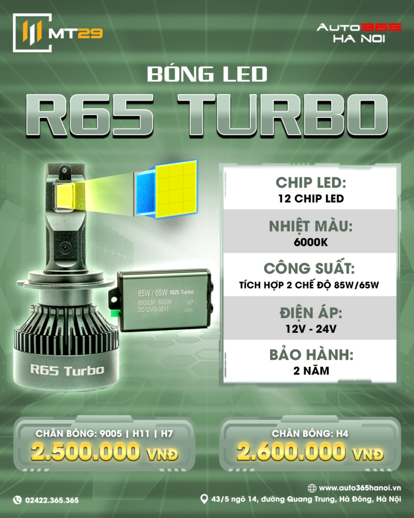 bóng led r65 turbo