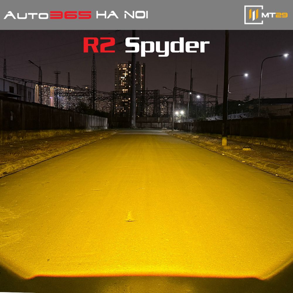Bi Gầm R2 Spyder 3in1 - Bi Gầm 2 Inch Trợ Pha Giả Lập Laser Tích Hợp 3 Nhiệt Màu 13 bi gầm r2 spyder 3in1