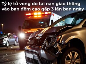 Tỷ lệ tử vong do tai nạn giao thông vào ban đêm cao gấp 3 lần ban ngày 1