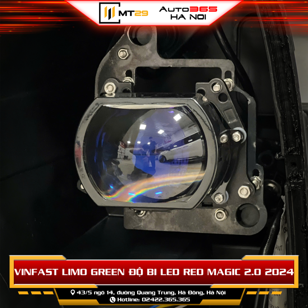 Độ đèn Vinfast Limo Green - Độ bi LED giữ zin 100% 6 Độ đèn bi LED cho Limo Green pat zin 100%