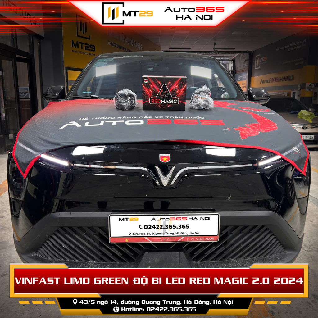 Độ đèn Vinfast Limo Green - Độ bi LED giữ zin 100% 5 Độ đèn bi led cho Vinfast Limo Green tại MT29 - Auto365 Hà Nội